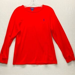 Polo by Ralph Lauren Red Long Sleeve Tee